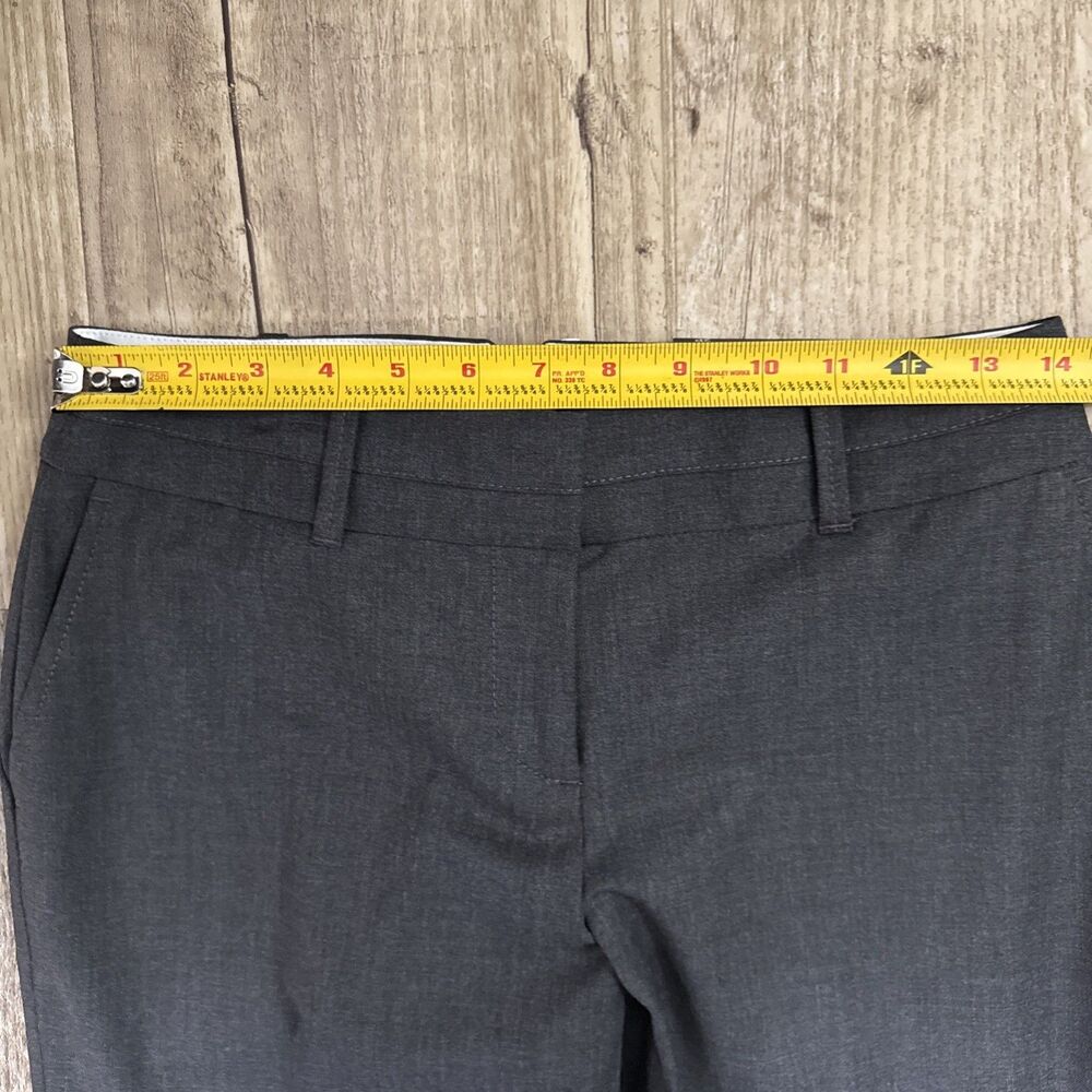 Ann Taylor LOFT Petite Pants 2P NWT Charcoal Gray Curvy Julie Fit Trouser Leg - Picture 4 of 5